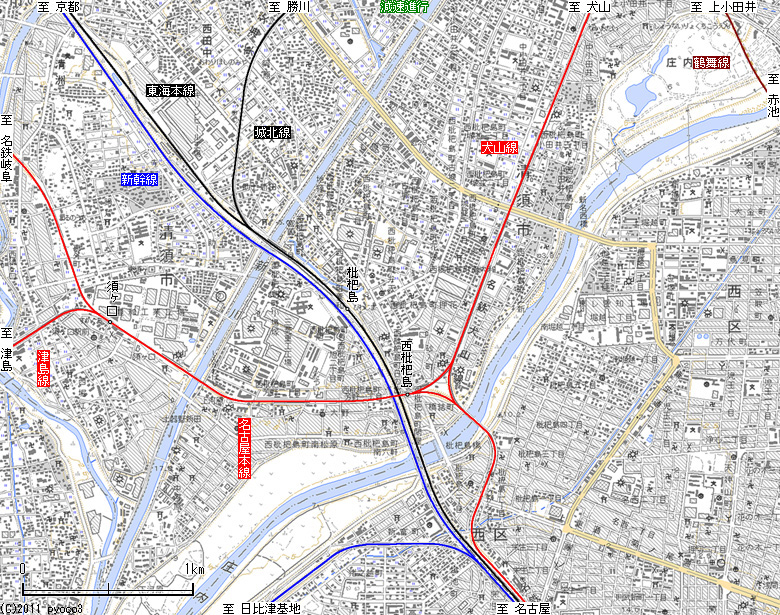 清州線路線図