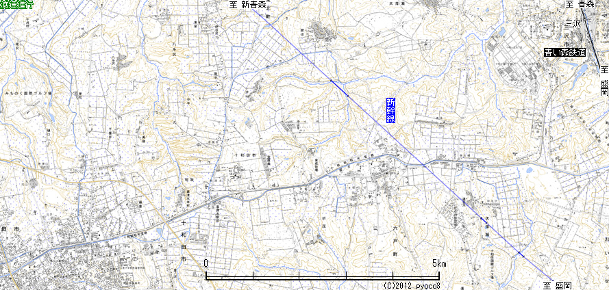 十和田観光電鉄路線図